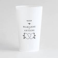 verre personnalisé mariage